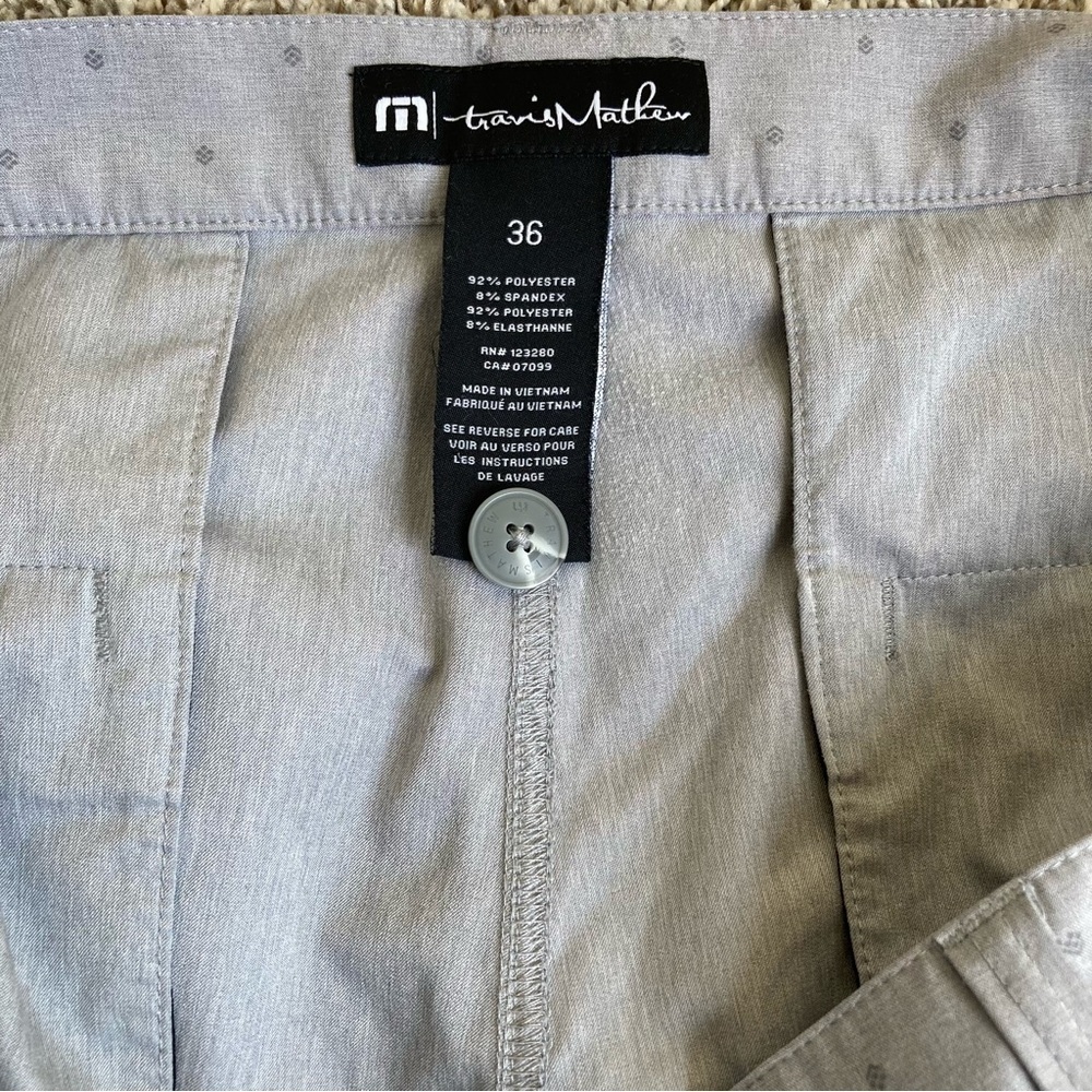 Travis Mathew ‘Barnacle’ Hybrid Shorts in Grey Heather Sleet Golf 9” Sz L - Picture 14 of 16